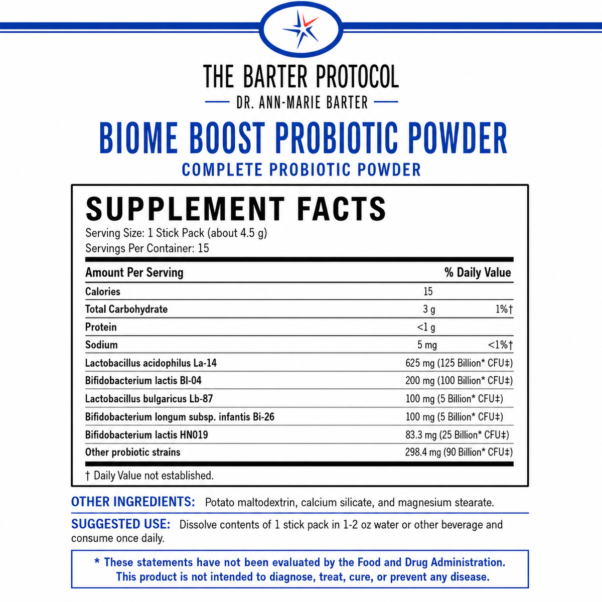 Biome Boost Probiotic Support Powder