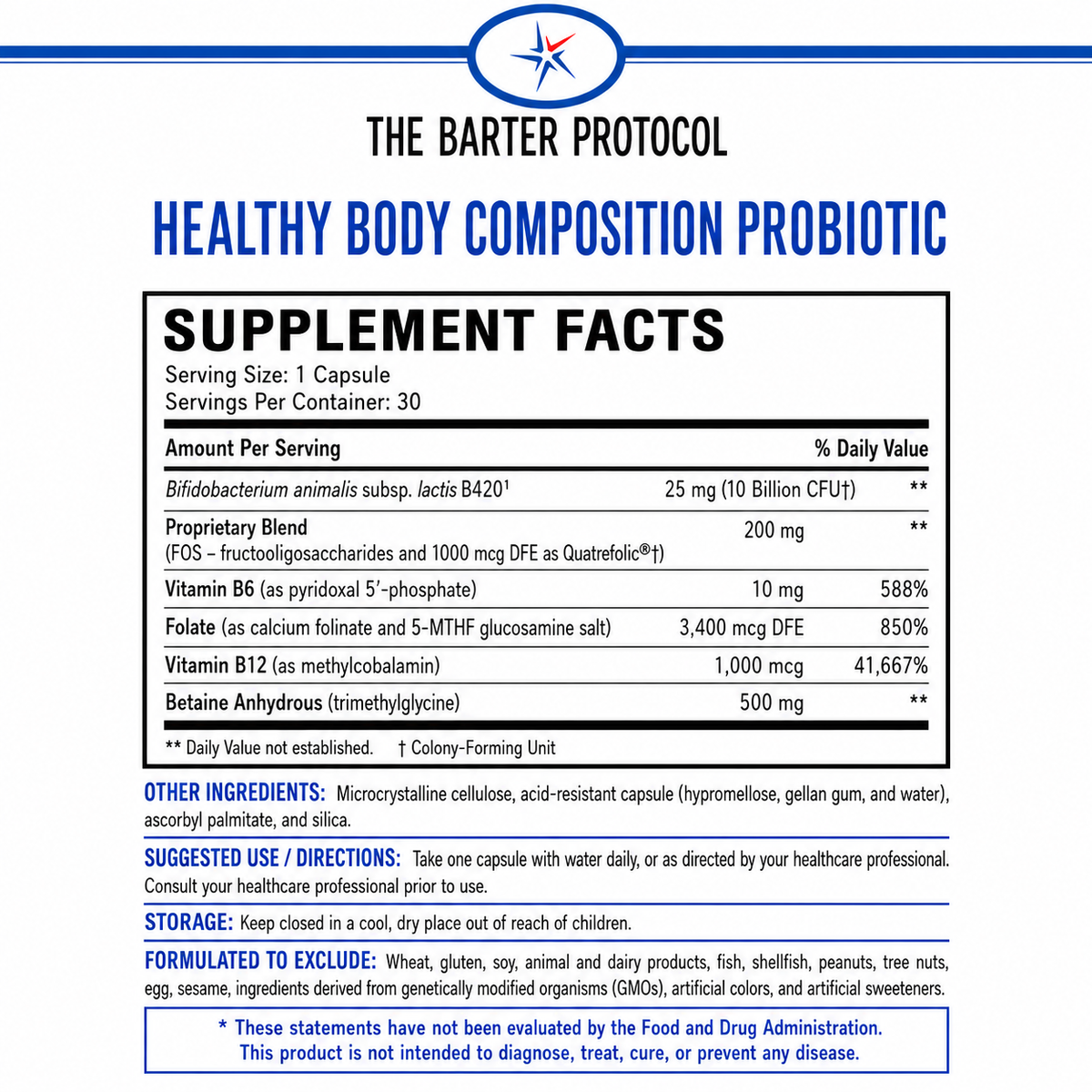 Healthy Body Composition Probiotic